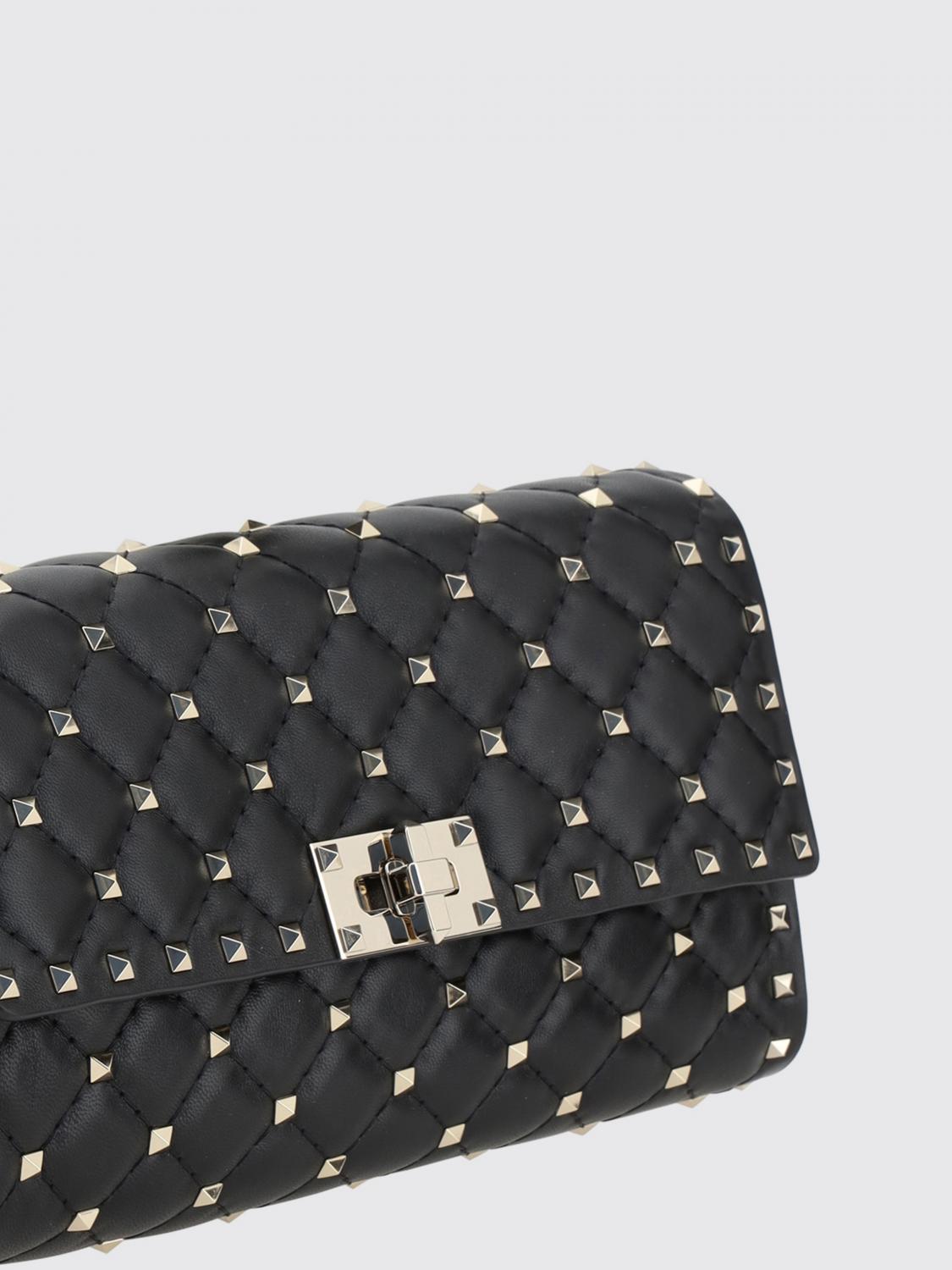 rockstud spike matelassé nappa clutch