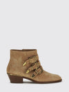 susanna suede ankle boots with micro studs chloé