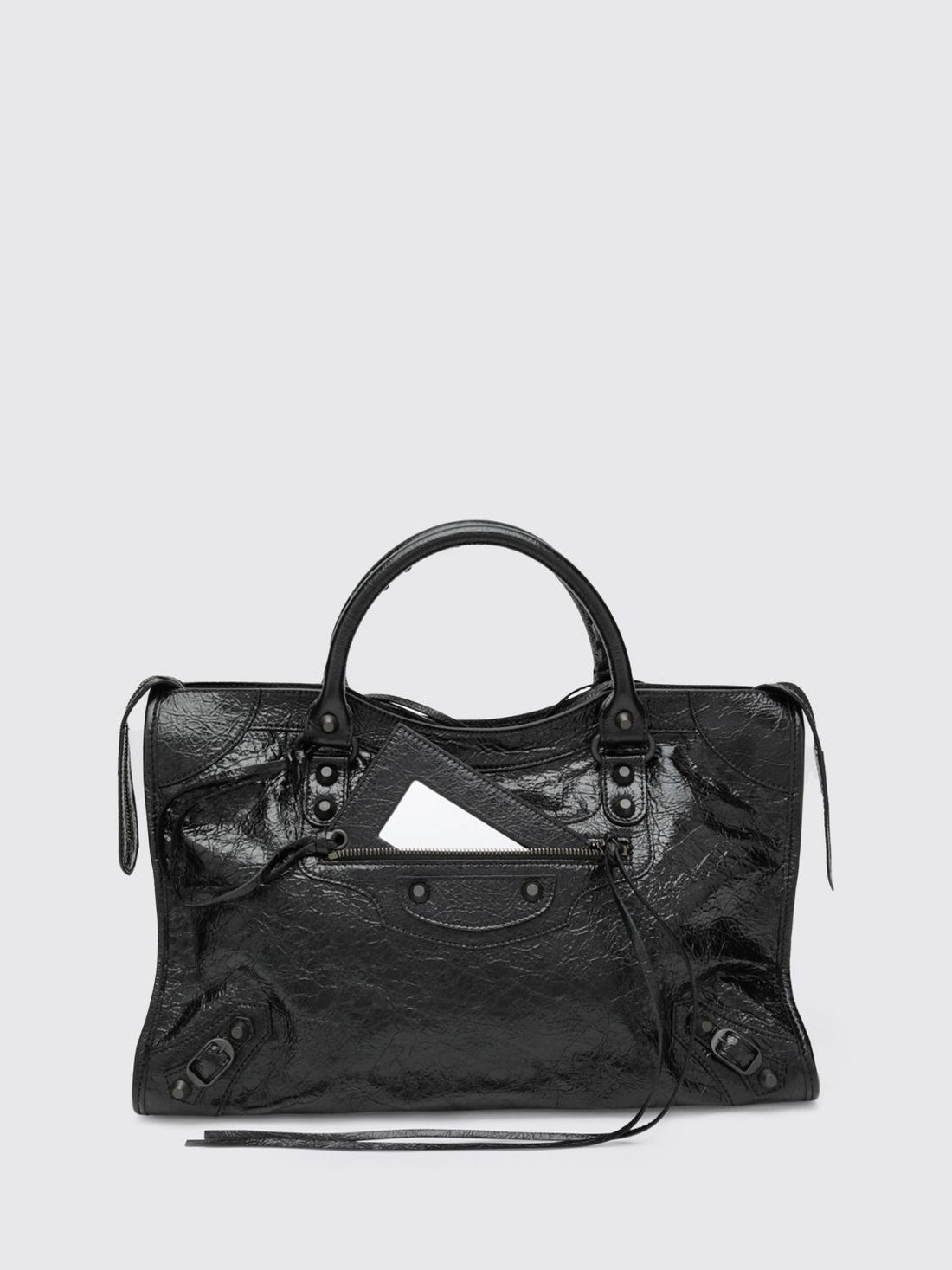 BALENCIAGA OS le city arena leather bag