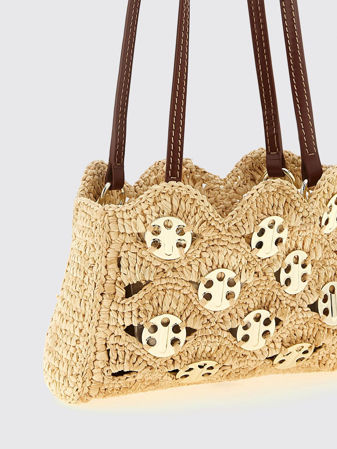 1969 bag in raffia and brass