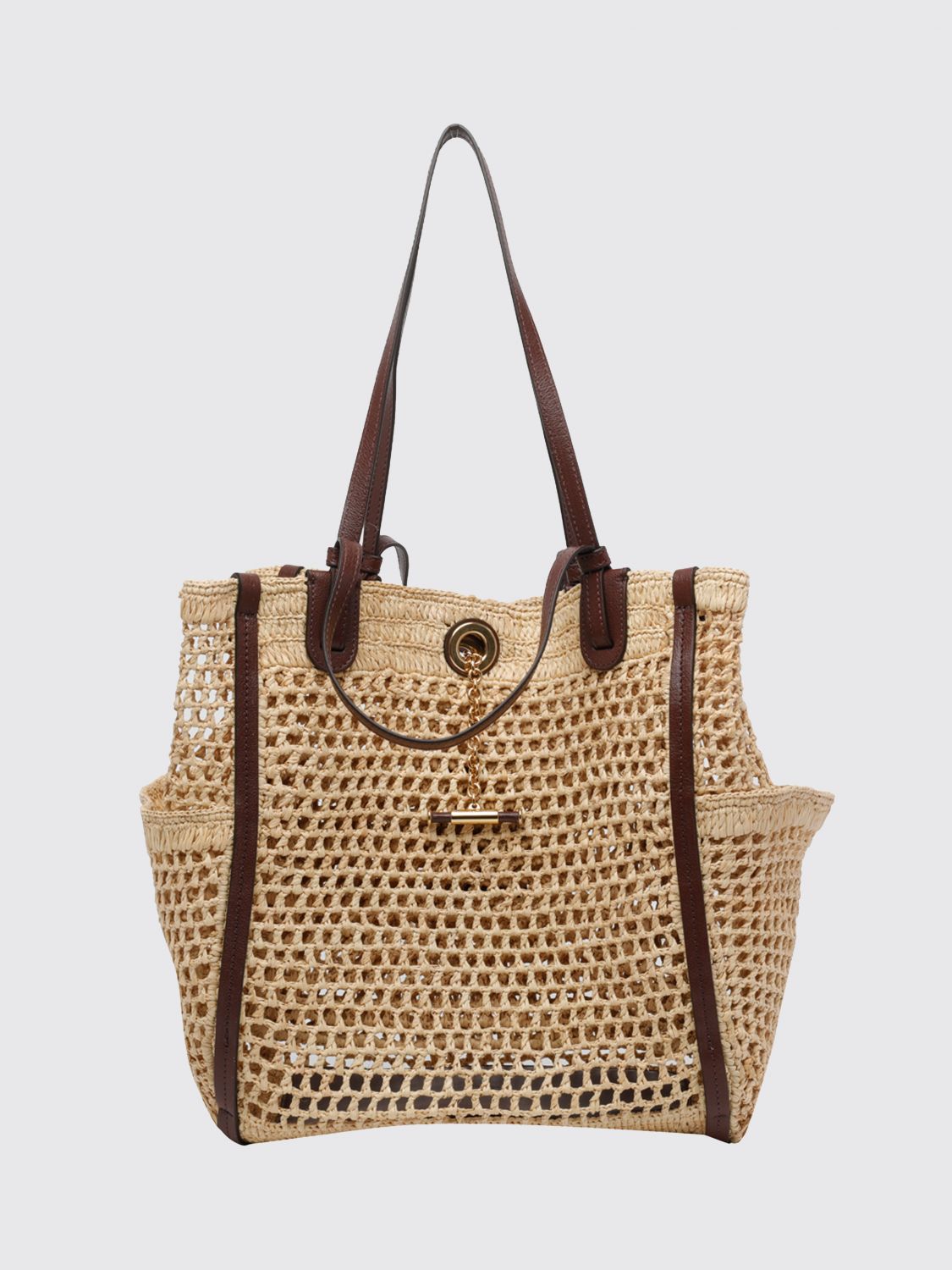 iconic double carry crochet shoulder tote bag chloé
