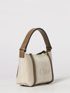 chloé carry cotton bag with jacquard logo