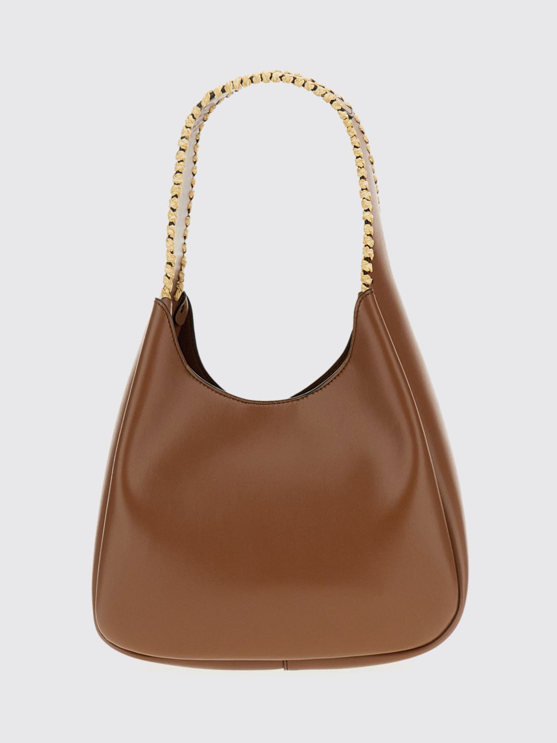 perforated logo faux leather bag