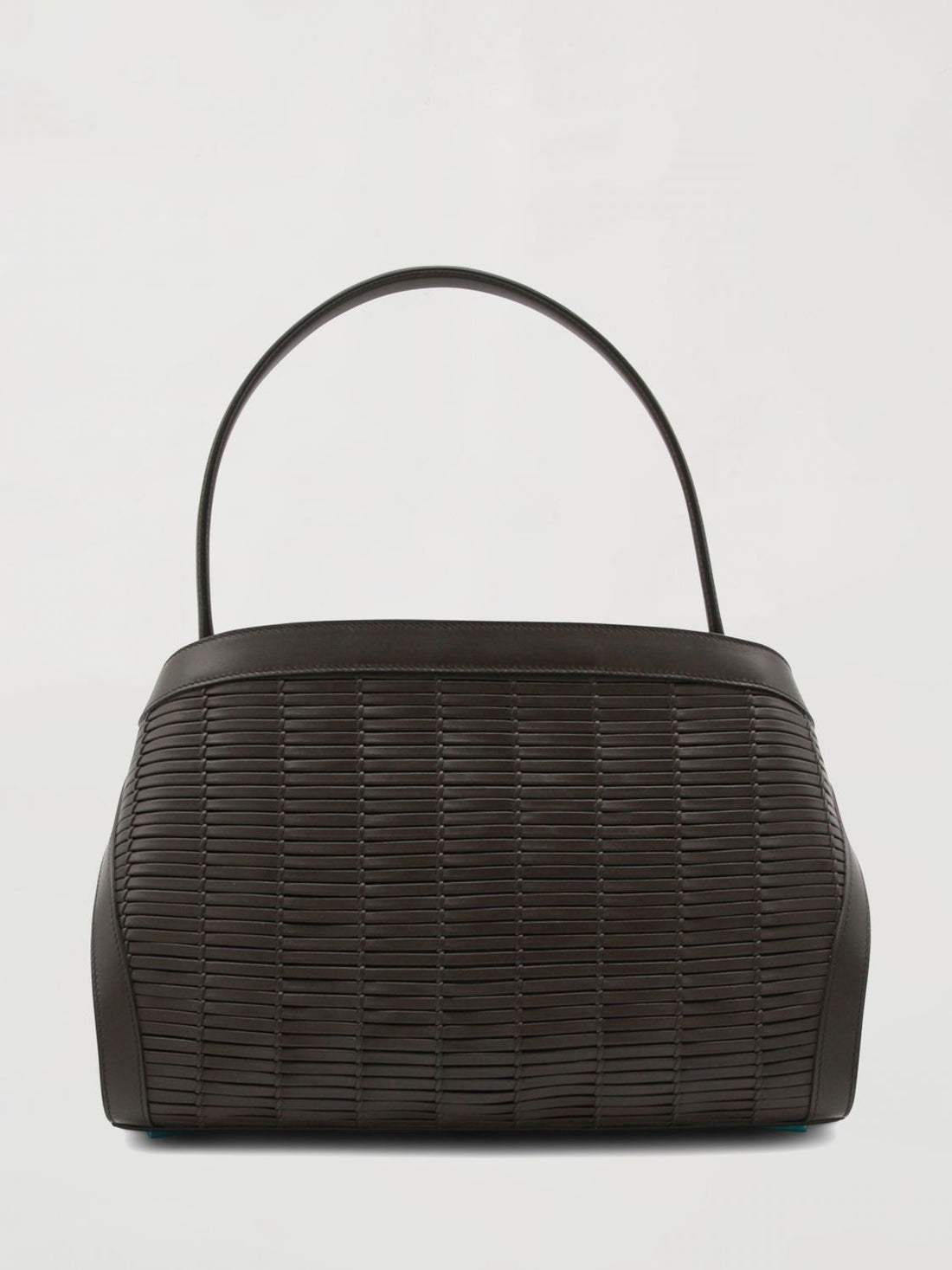 FERRAGAMO OS hug bag in woven leather