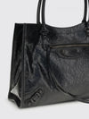 le city arena leather tote bag