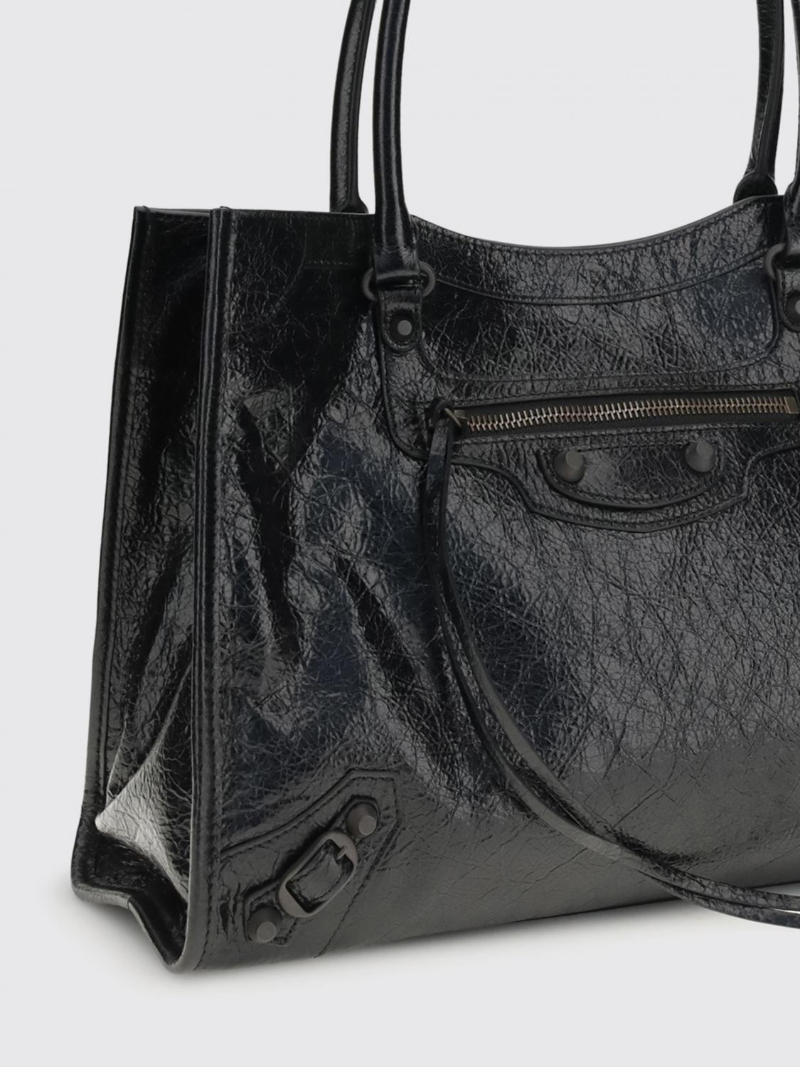 le city arena leather tote bag