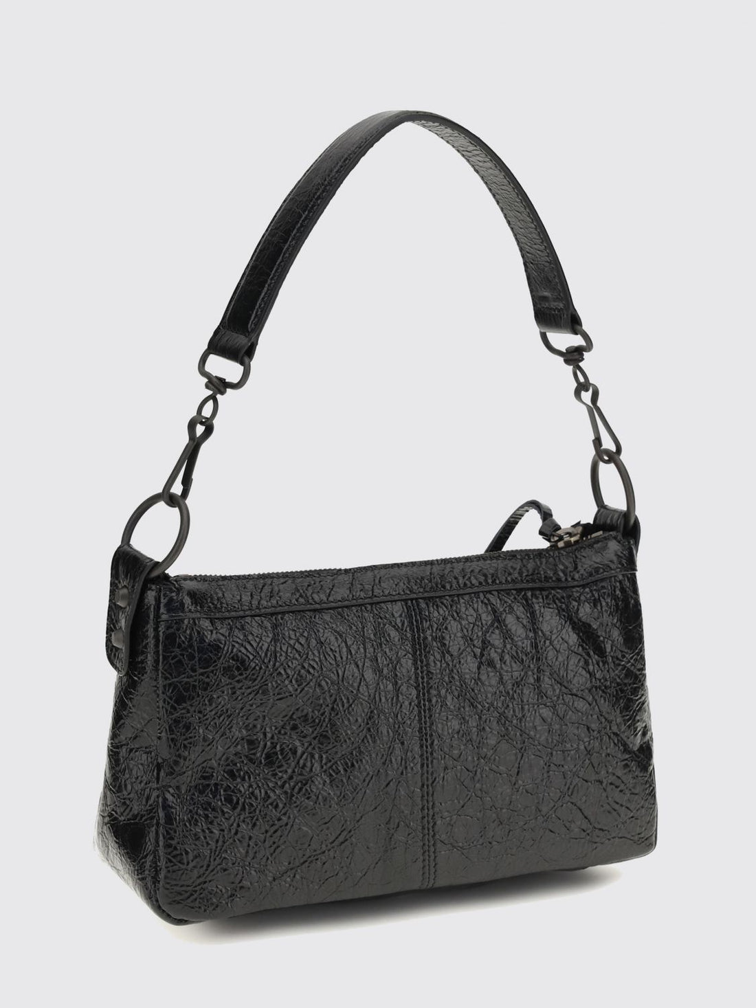 BALENCIAGA OS le city moto arena leather bag