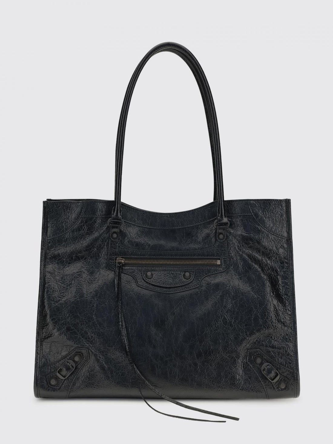 BALENCIAGA OS le city arena leather tote bag