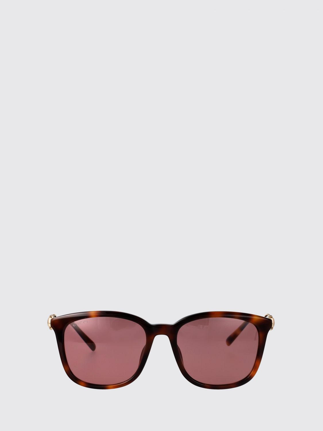 cat-eye tortoiseshell acetate sunglasses with horsebit detail