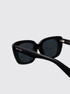 cat-eye recycled acetate sunglasses with logo