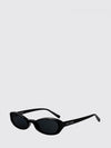 cat-eye sunglasses in acetate with contrast lettering logo