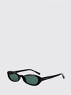 cat-eye sunglasses in acetate with contrast lettering logo