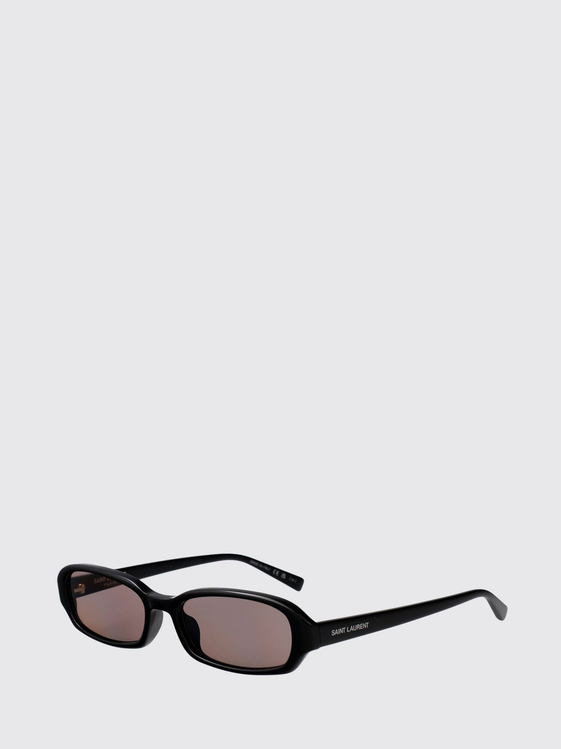 SAINT LAURENT 52 rectangular sunglasses in tortoiseshell acetate with logo