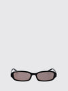 rectangular sunglasses in tortoiseshell acetate with logo