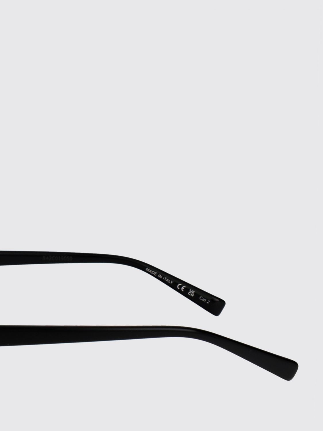 rectangular sunglasses in tortoiseshell acetate with logo