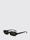 rectangular sunglasses in tortoiseshell acetate with logo