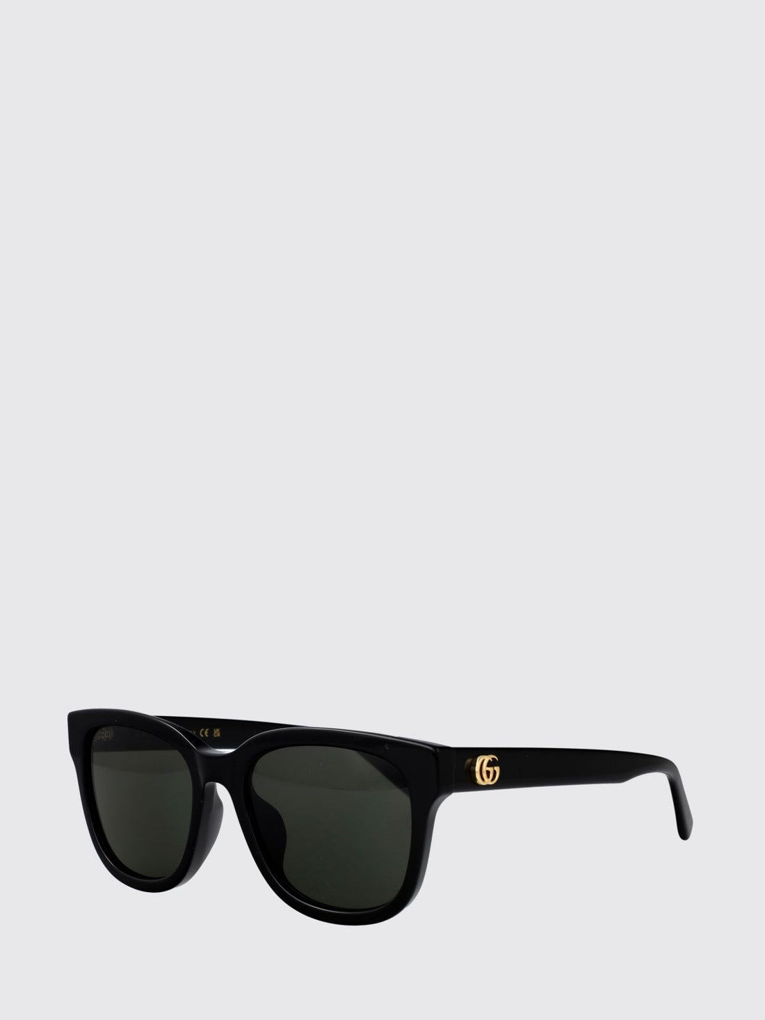 GUCCI 55 cat-eye acetate sunglasses with gg monogram and dark lenses