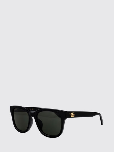 GUCCI 55 cat-eye acetate sunglasses with gg monogram and dark lenses