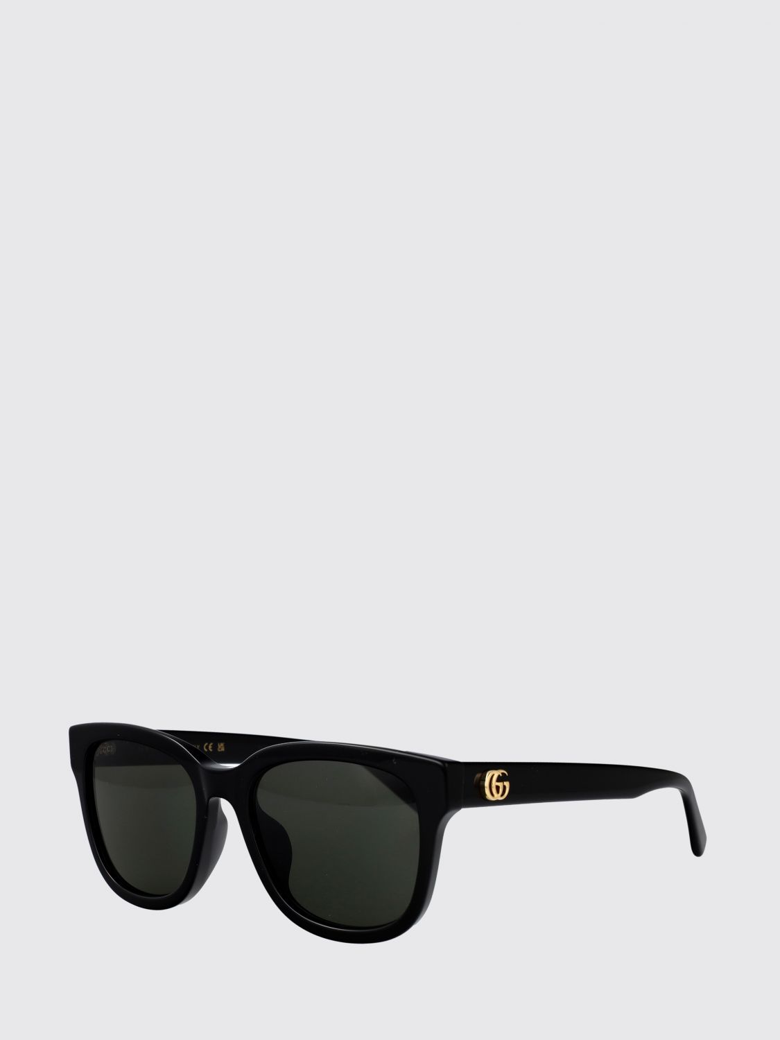 cat-eye acetate sunglasses with gg monogram and dark lenses