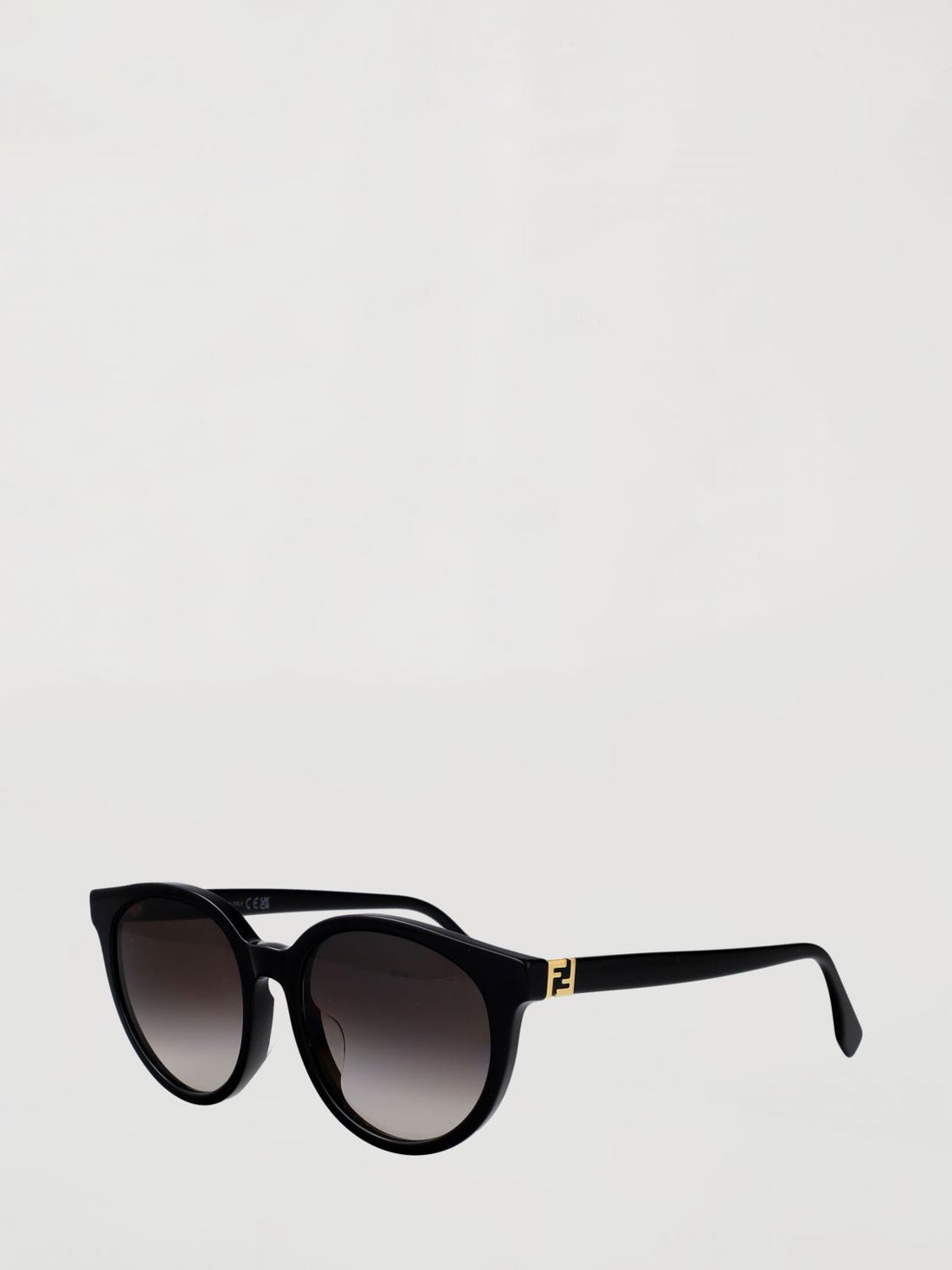 FENDI 55 rounded sunglasses in acetate with ff monogram logo detail
