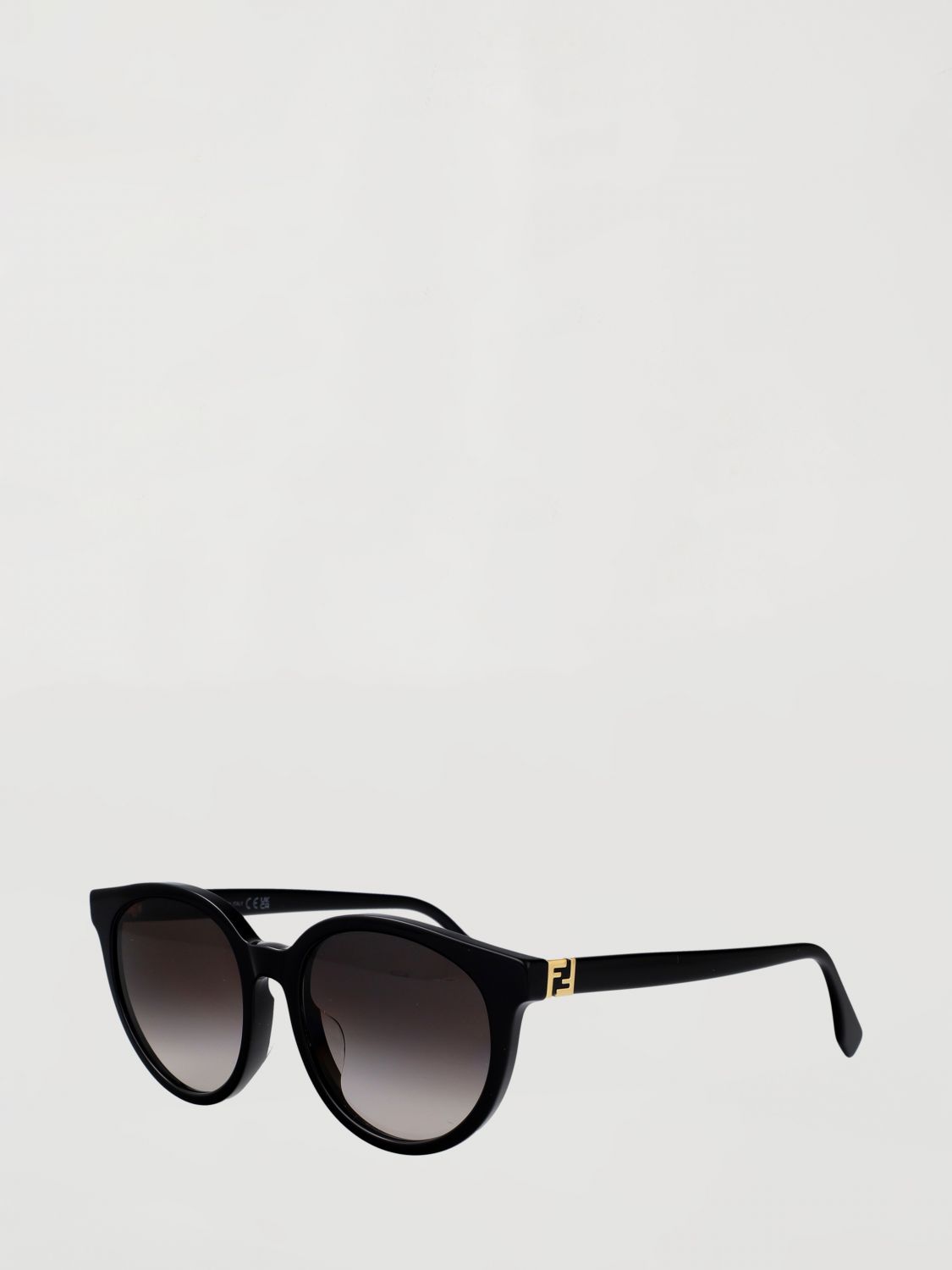 rounded sunglasses in acetate with ff monogram logo detail