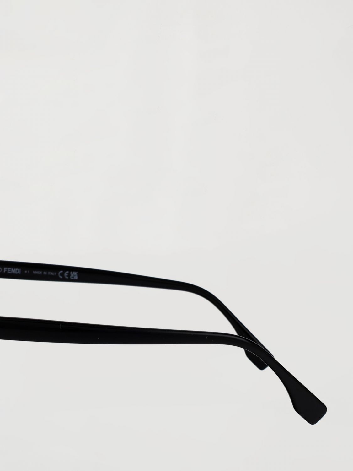 rounded sunglasses in acetate with ff monogram logo detail
