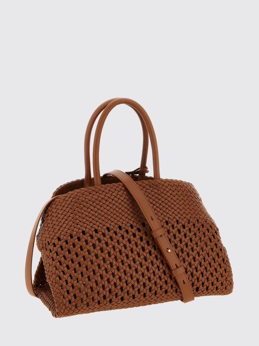 FERRAGAMO OS hug woven nappa bag