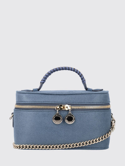 falabella vanity mini bag in blue eco alter mat