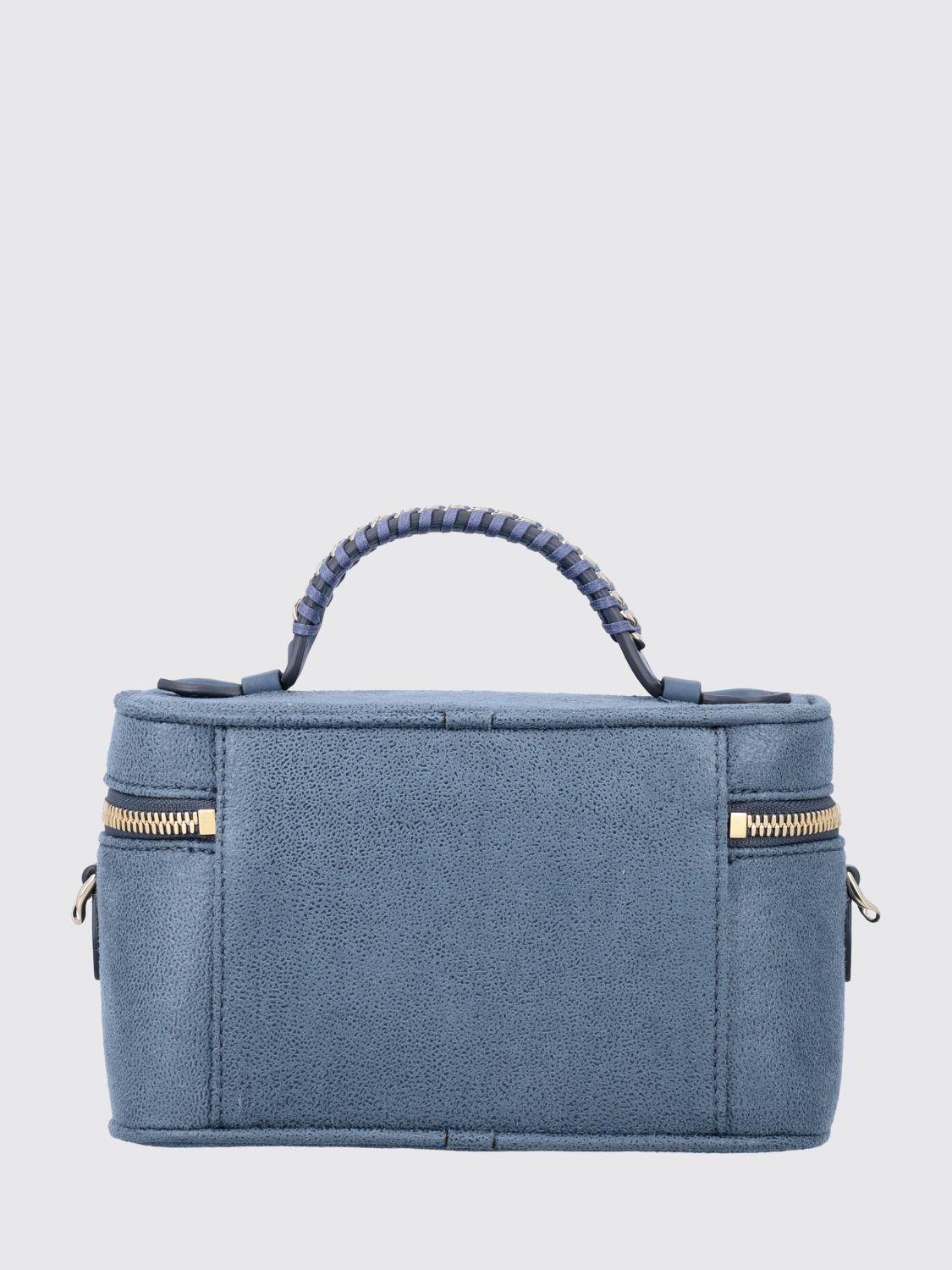 falabella vanity mini bag in blue eco alter mat