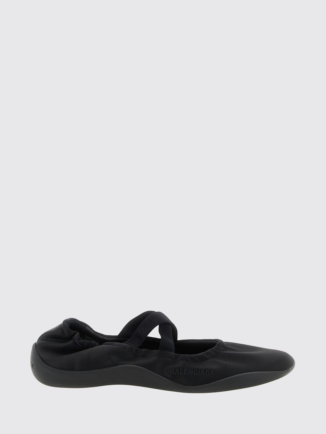 shibuya bicolour polyester mary jane flats with logo