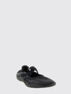 shibuya bicolour polyester mary jane flats with logo