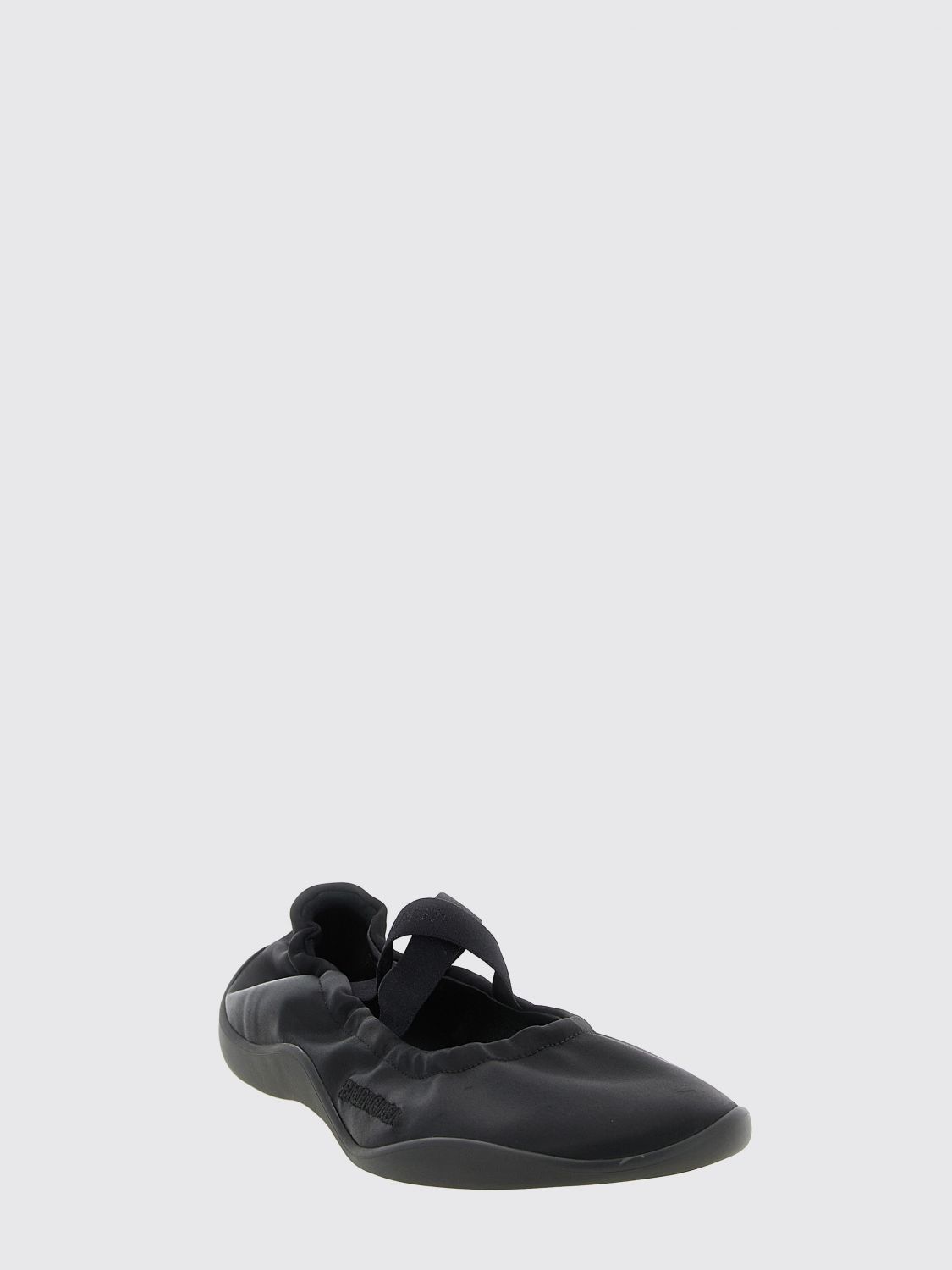 shibuya bicolour polyester mary jane flats with logo
