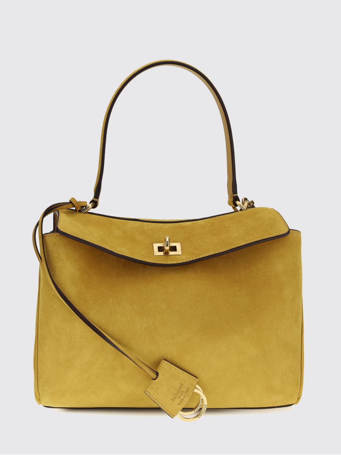 rodeo small suede calfskin handbag with charm