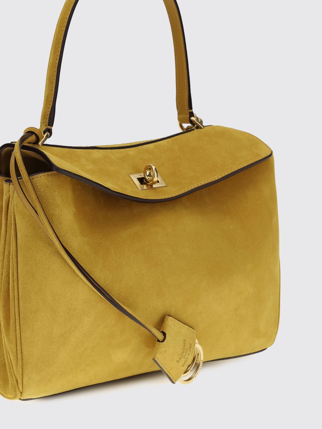 rodeo small suede calfskin handbag with charm