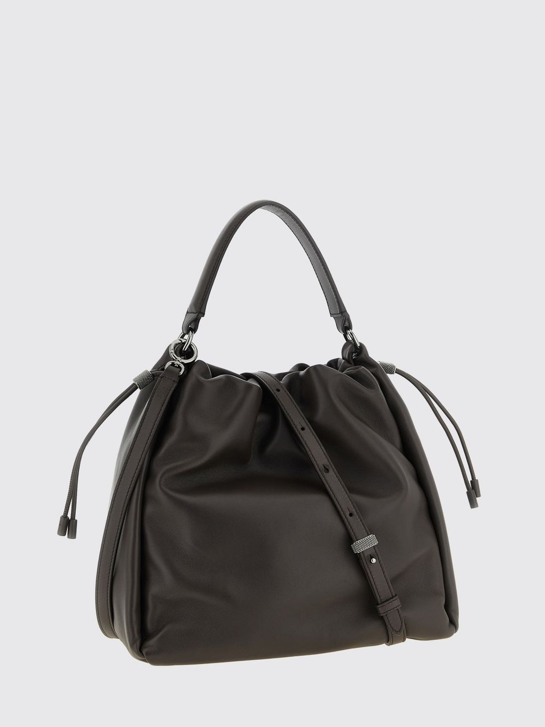 BRUNELLO CUCINELLI OS leather bucket bag