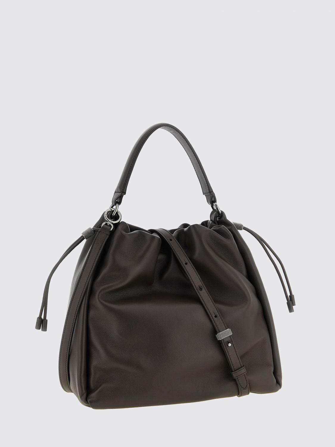 leather bucket bag