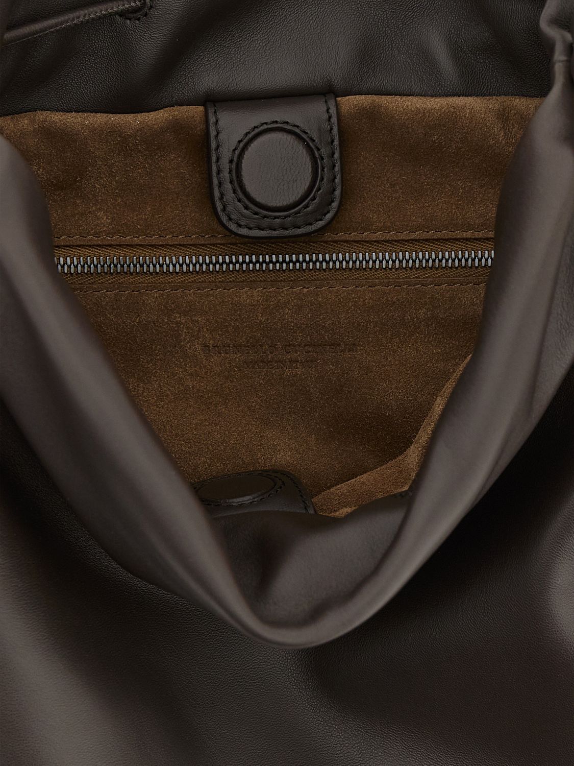 leather bucket bag