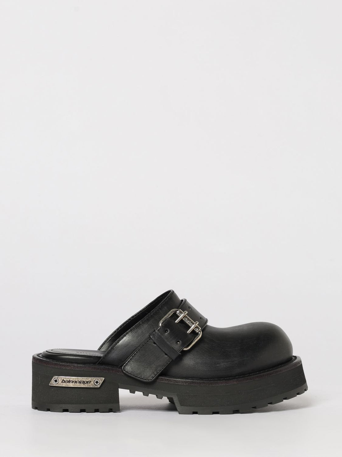 BALENCIAGA 37 venom leather mules
