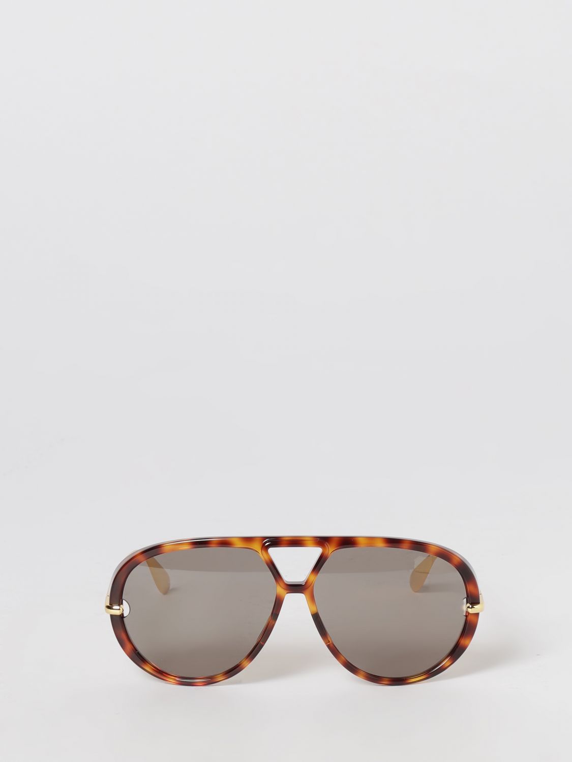 classic aviator sunglasses in metal and recycled acetate