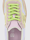 swan suede and mesh sneakers