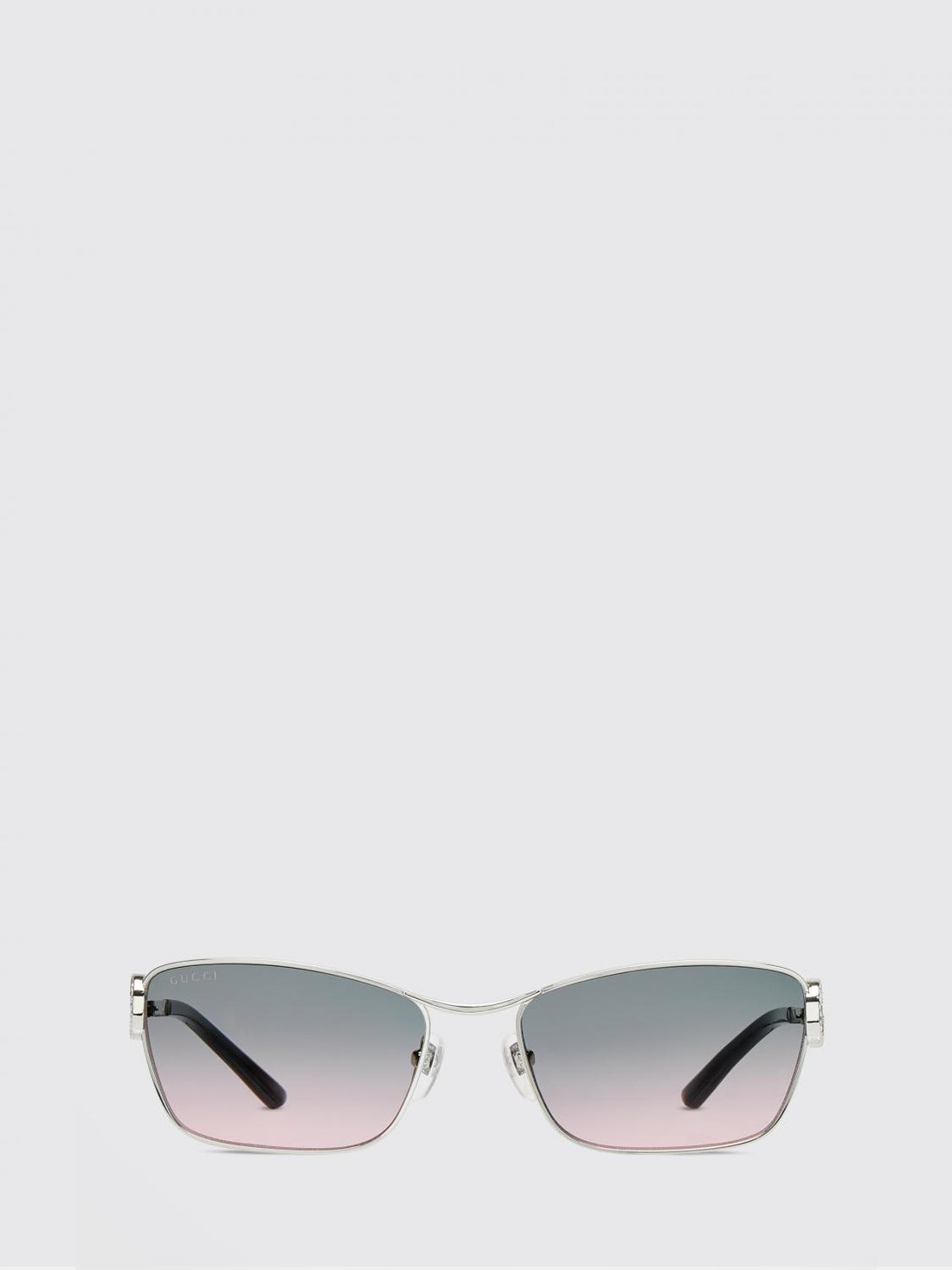 GUCCI OS cat-eye metal sunglasses with gg monogram and tinted lenses