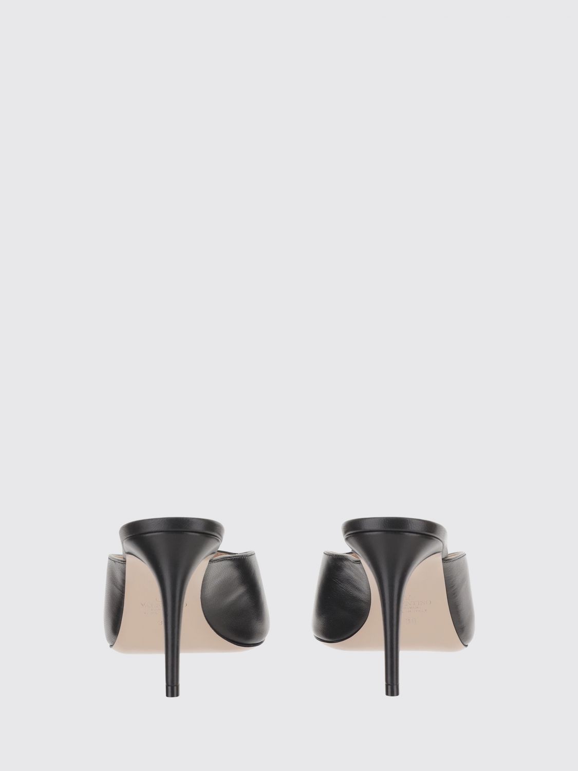 vlogo signature leather mules
