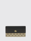 gg marmont leather and gg supreme fabric wallet