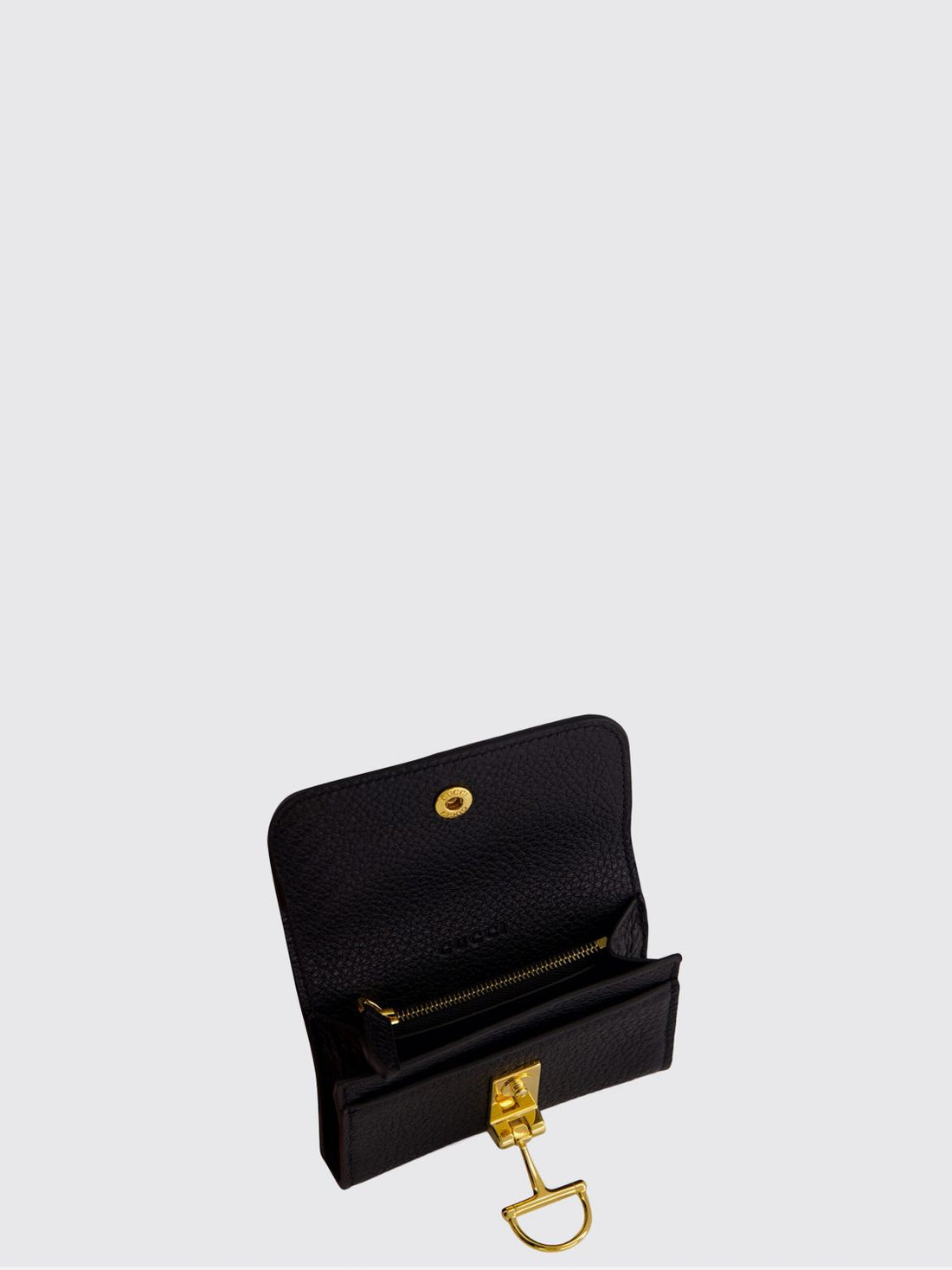GUCCI OS softbit hammered leather wallet