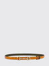 reversible leather belt with horsebit