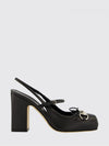 leather pumps with horsebit