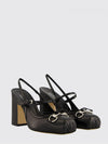 leather pumps with horsebit