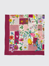 floral print silk foulard