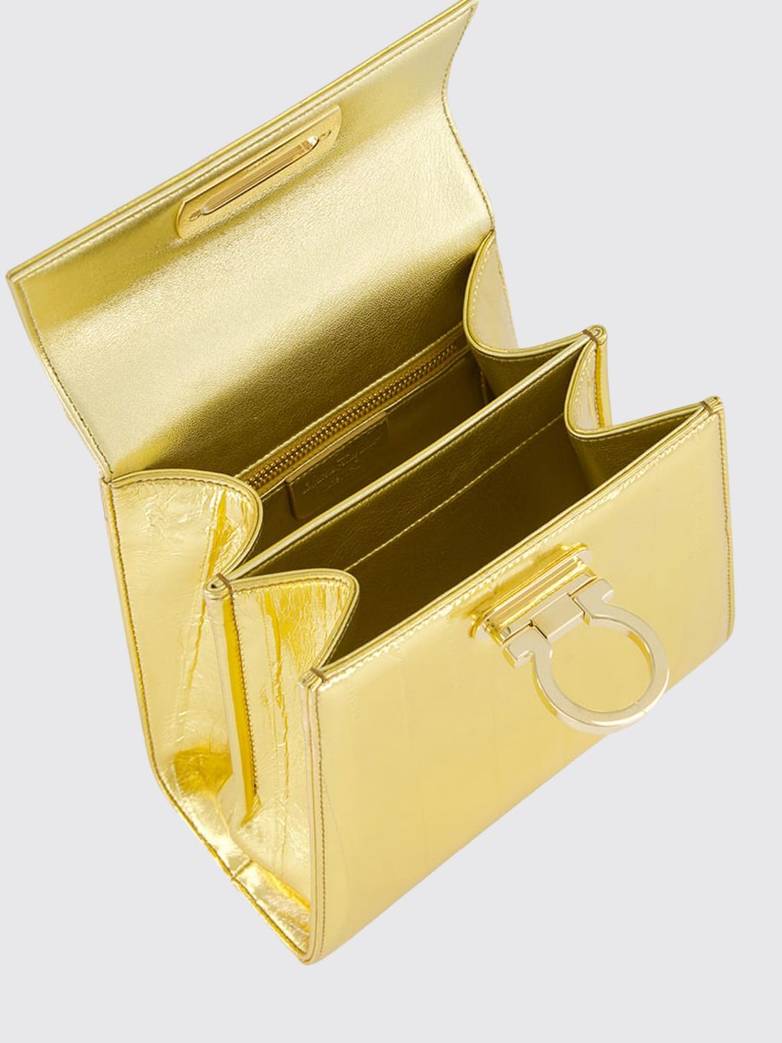 laminated leather bag