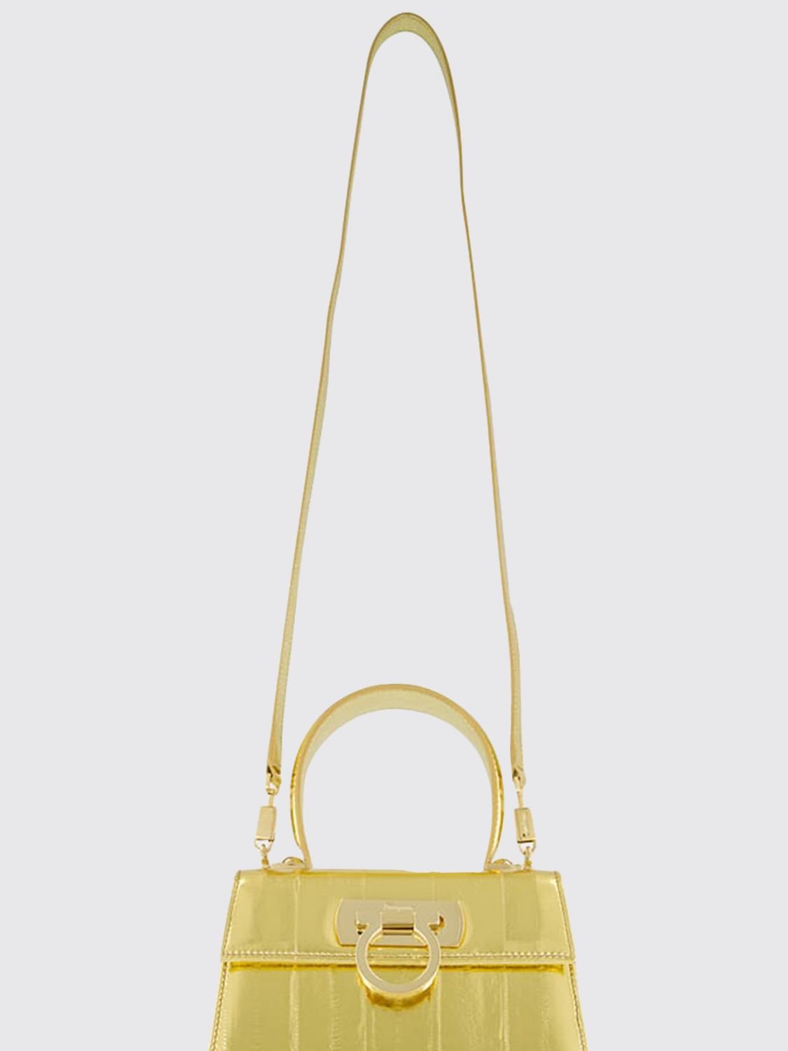 laminated leather bag